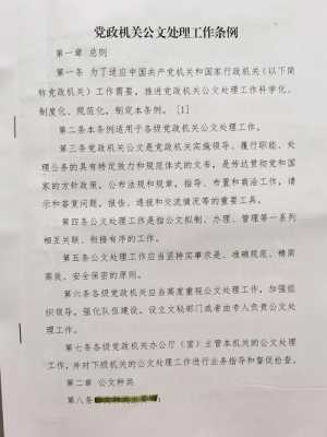 党政机关公文处理工作条例——规范流程，提升效率，确保政令畅通  第1张