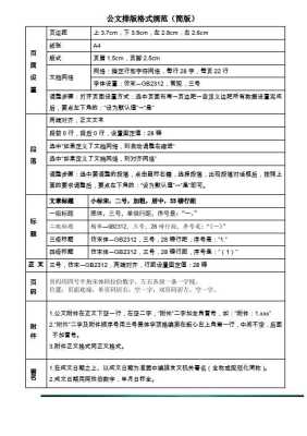 公文页边距标准的重要性及应用指南